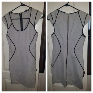 EXPRESS Tight, short, gray dress.